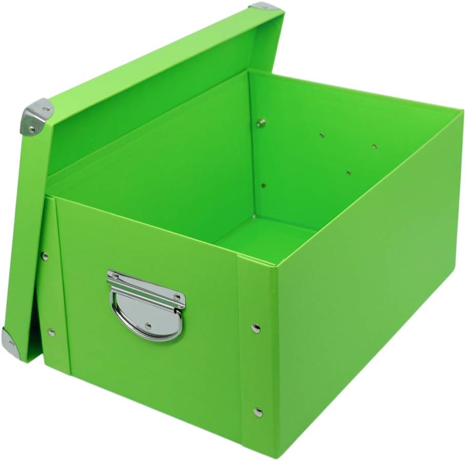 Black Storage Basket — Green