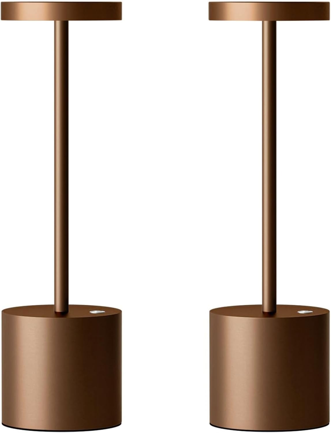 Cordless Luxe Beige Table Lamp — Brown