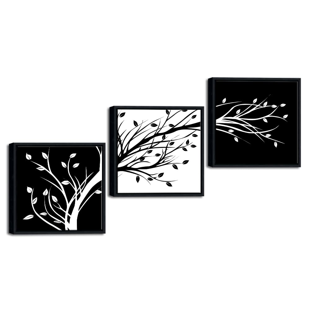 Framed Modern Metal Canvas Wall Art — 12"