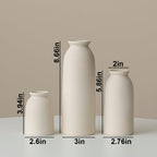 Boho Beige Flower Vase - View 5