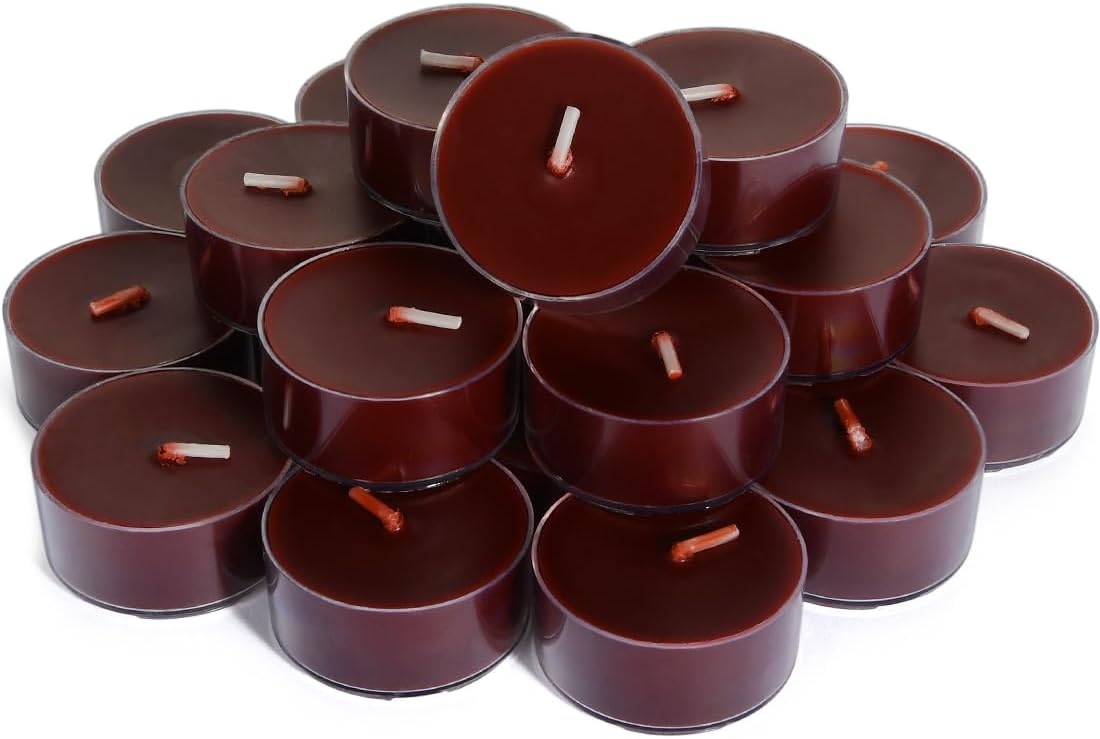 Scented Luxe Metal Candle Set — Set of 12 — apple cinnamon