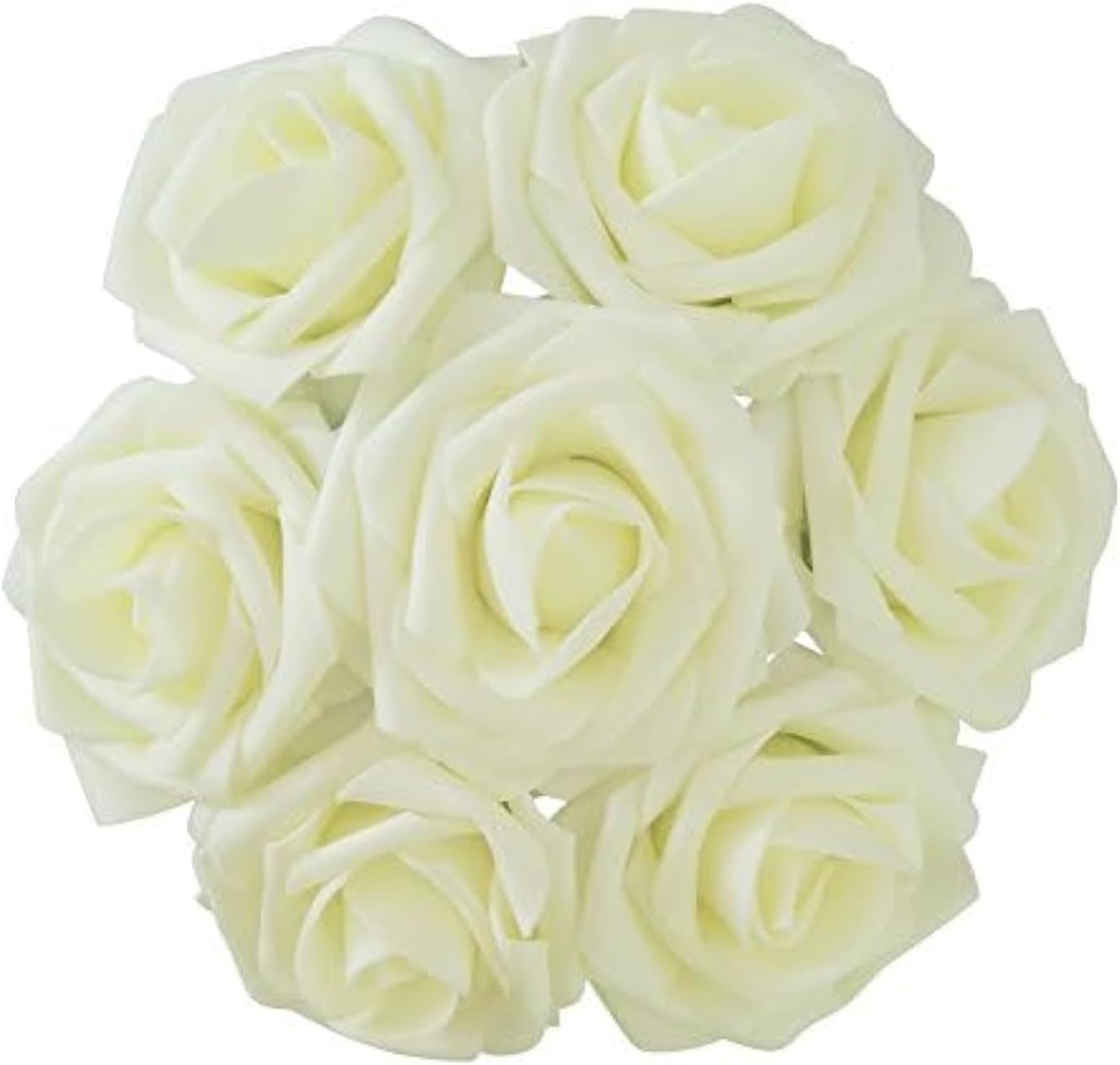 Luxe Blue Artificial Flowers — 3" — Ivory