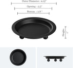 Round Black Candle — 13" - View 2