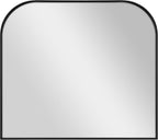 Round Modern Black Mirror — 26" — Black