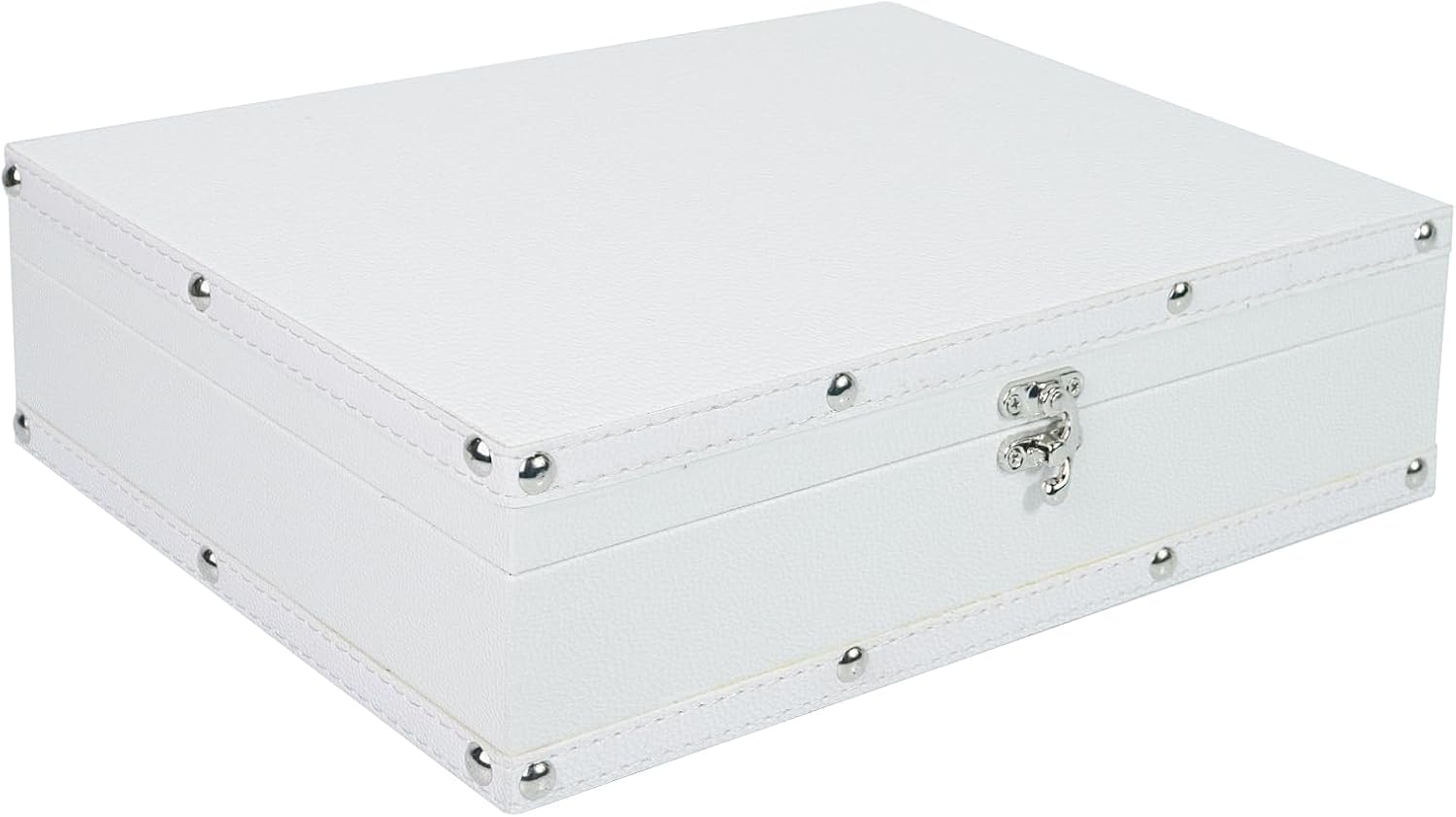 Vintage White Storage Basket — White