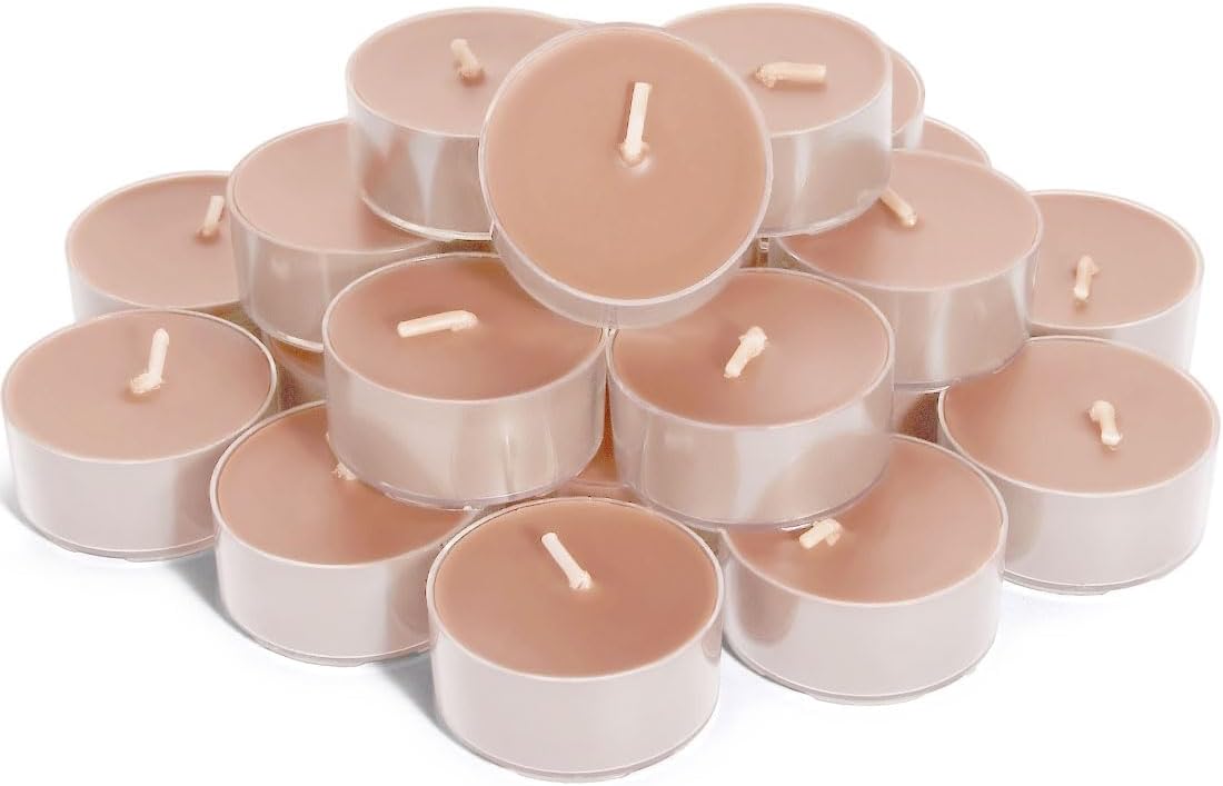 Scented Luxe Metal Candle Set — Set of 12 — velvet wood