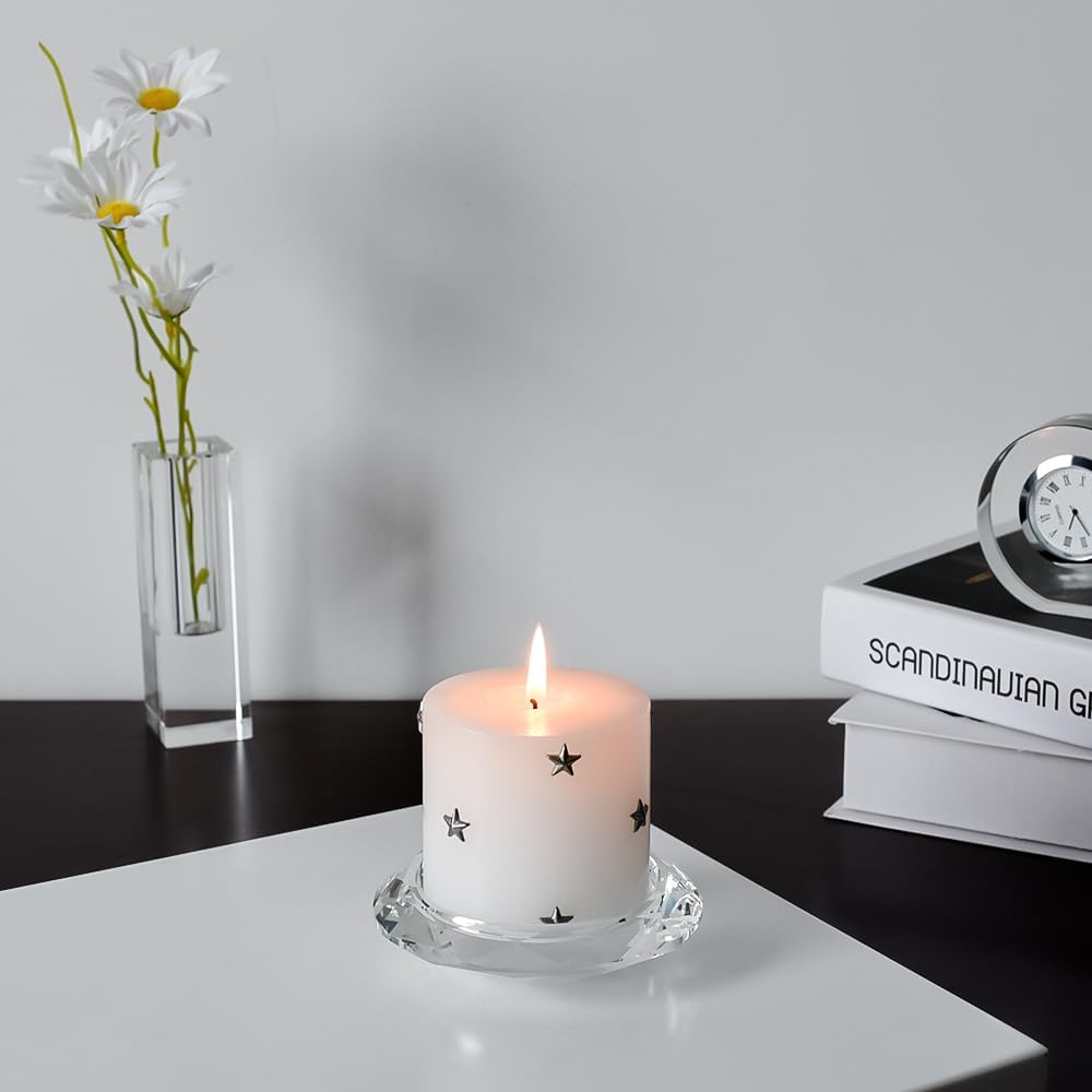 Luxe Glass Pillar Candle — 4.3" - View 4
