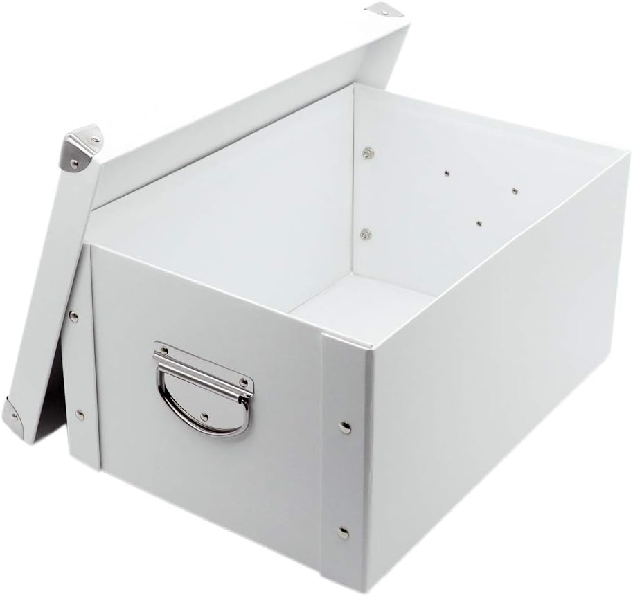 Black Storage Basket — White