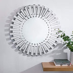 Round Modern Glass Wall Mirror — 23.6" - View 3