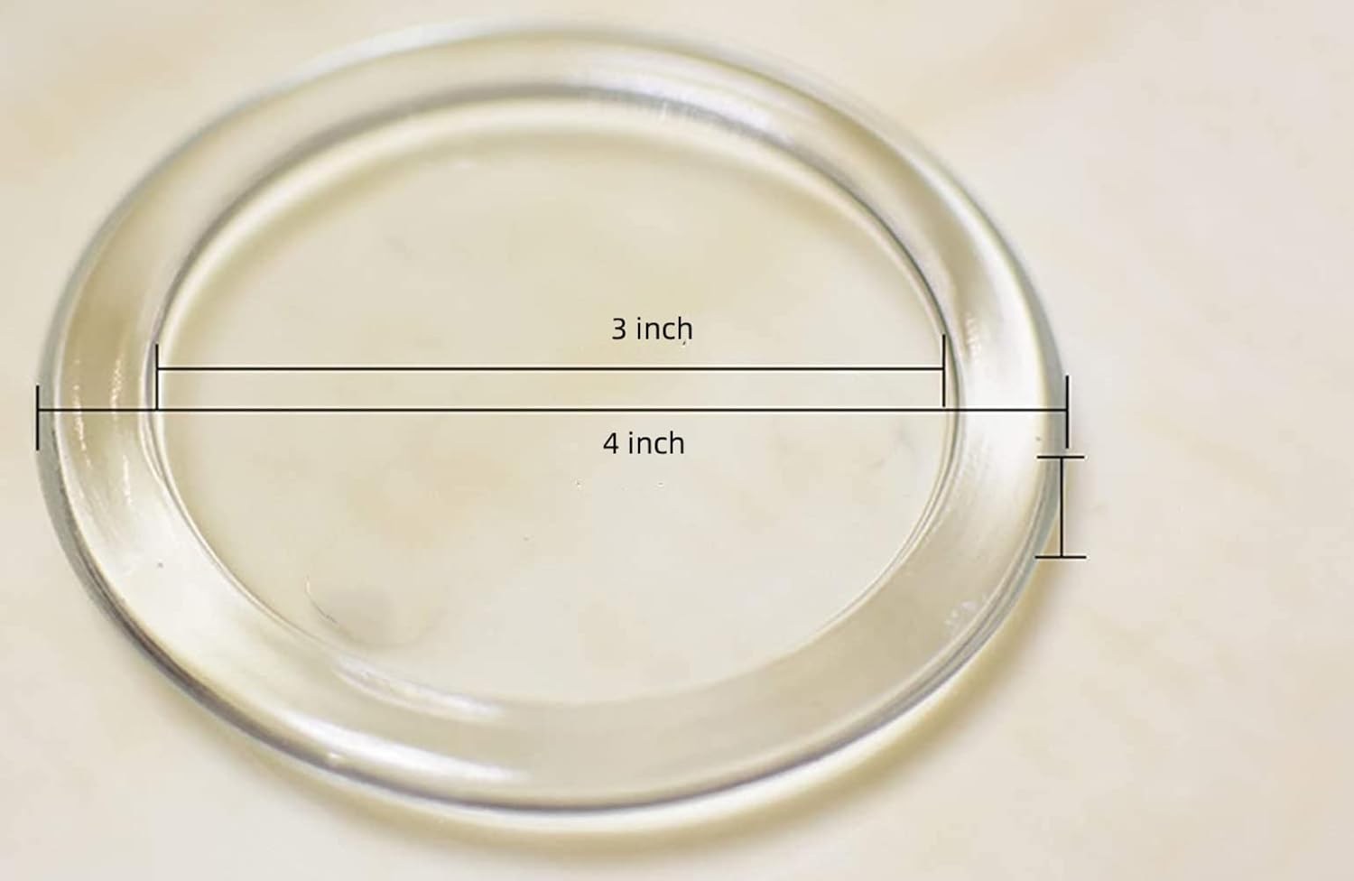 Round Glass Candle — 4" - View 2