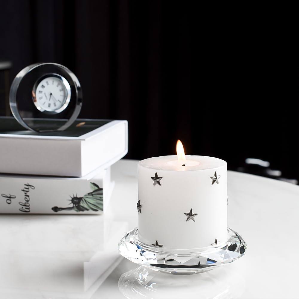 Luxe Glass Pillar Candle — 4.3" - View 3