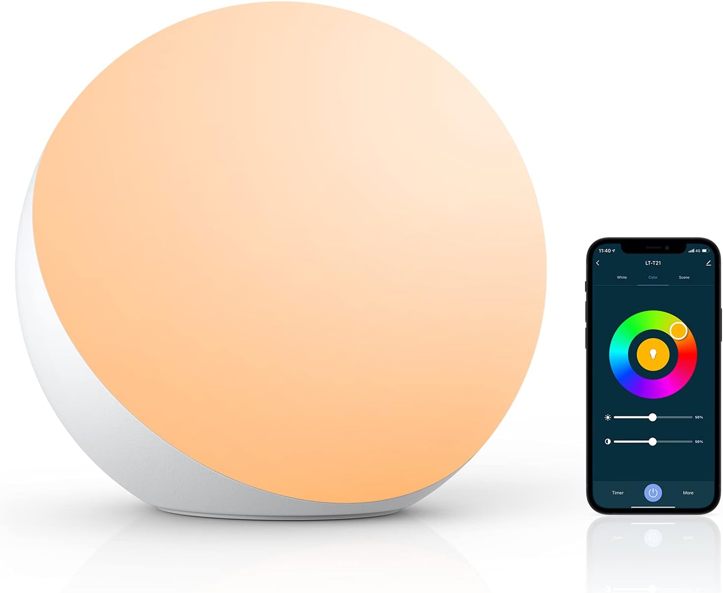 Dimmable Metal Desk Lamp — Touch + APP + Voice Control