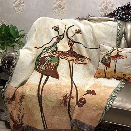 Vintage Boho Rattan Wall Art — 50" - View 3