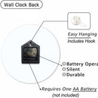 Battery Operated Modern Green Wall Clock — 10" - View 4