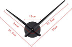 Modern Black Wall Clock - View 5