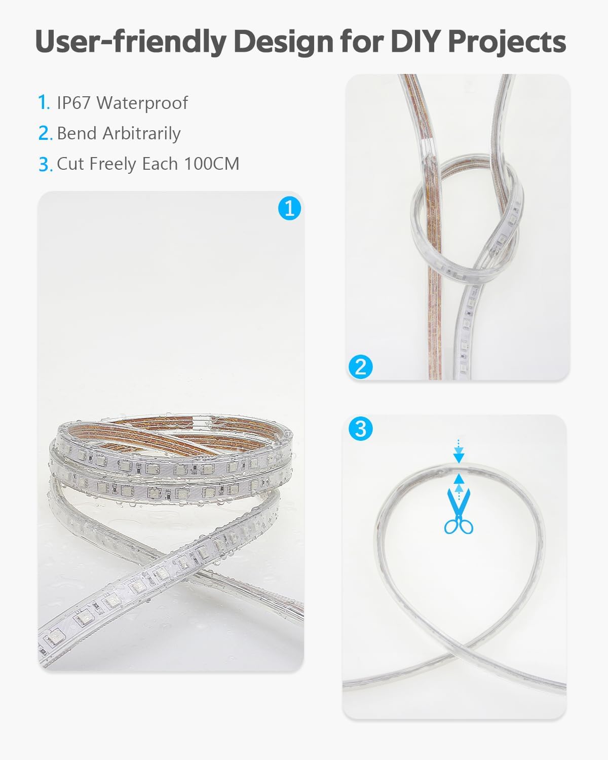 Dimmable White LED Strip Light - View 2