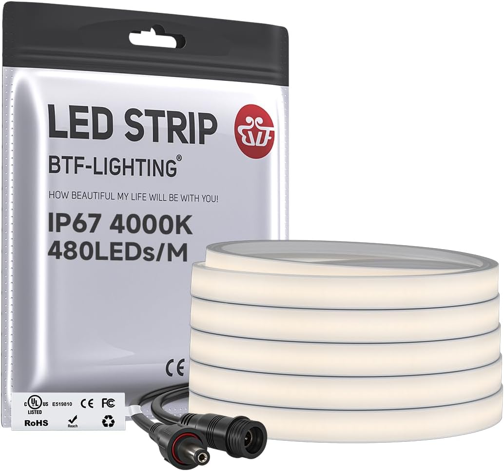 Beige LED Strip Light — Natural White 4000K