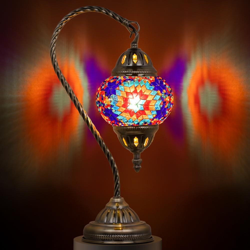 Vintage Blue Table Lamp — Colorful2