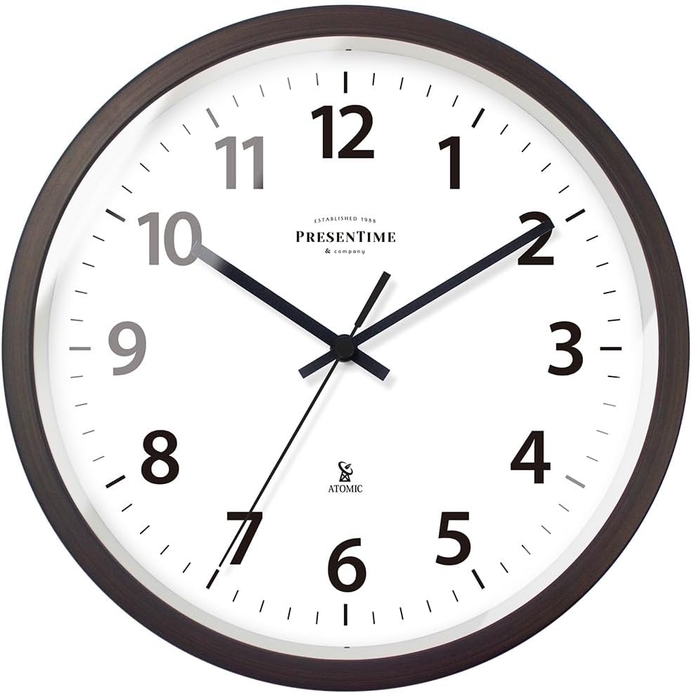 Mid-Century Gold Wall Clock — 10" — 10 inch