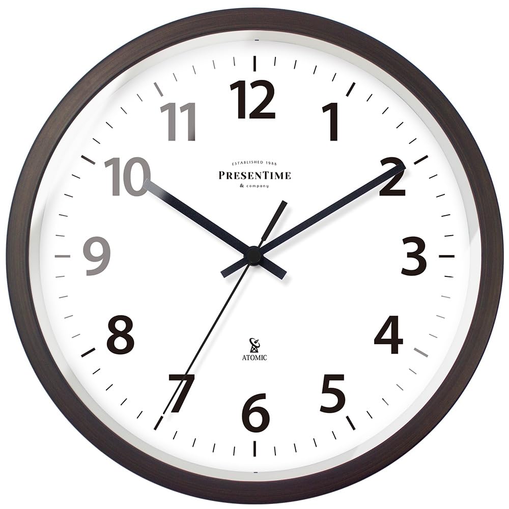 Mid-Century Gold Wall Clock — 10"