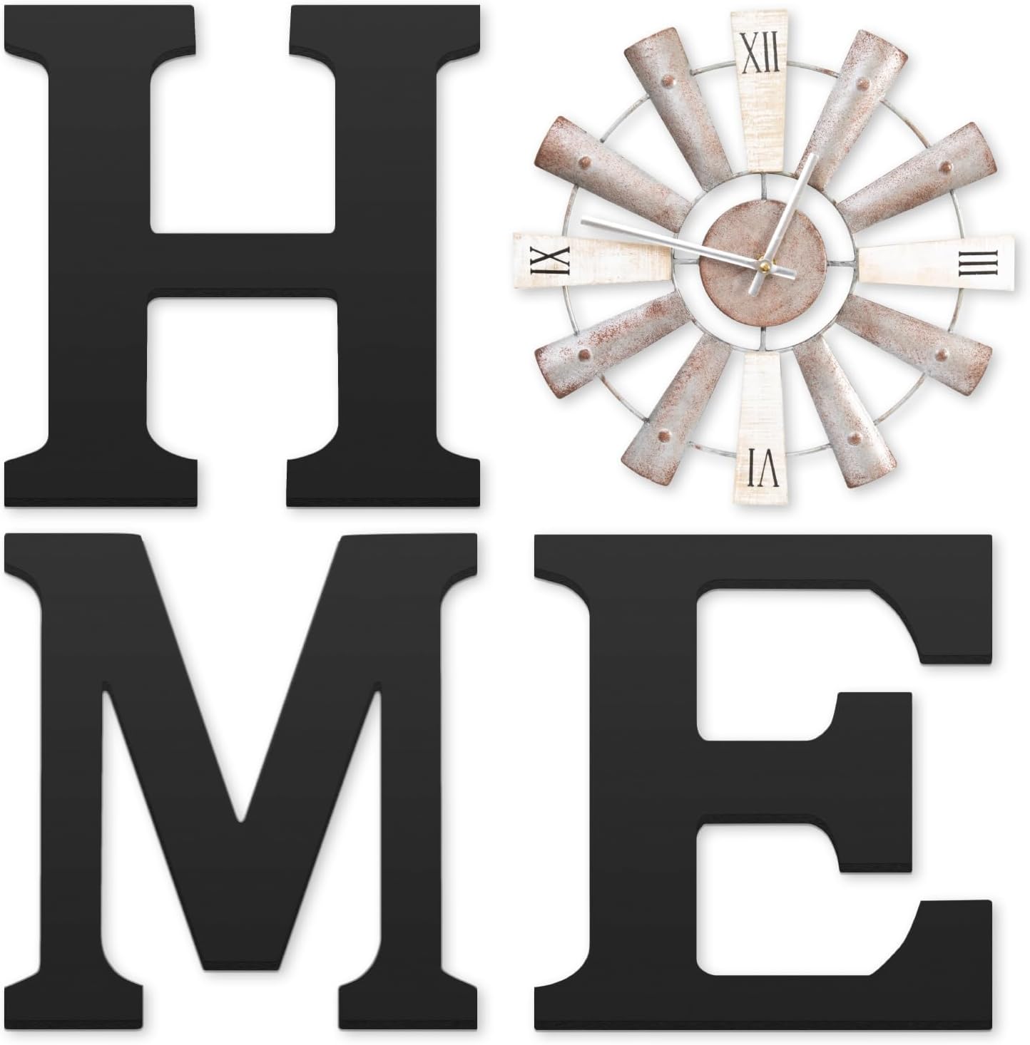 Farmhouse Black Wall Decor — black