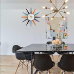 Battery Operated Mid-Century Wall Clock — 22" - View 2
