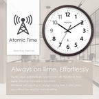 Mid-Century Gold Wall Clock — 10" - View 3