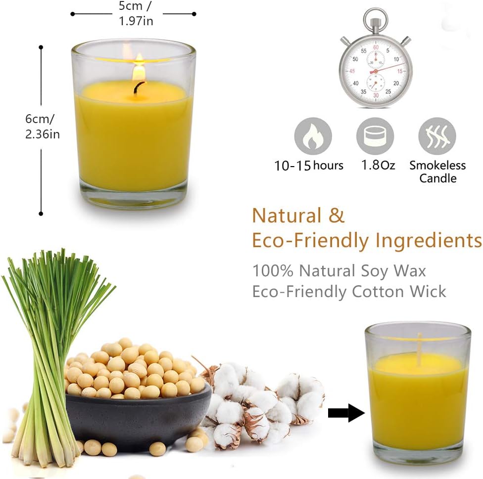 Soy Wax White Candle — Set of 12 - View 2