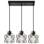 Farmhouse Black Pendant Light — 3-Light