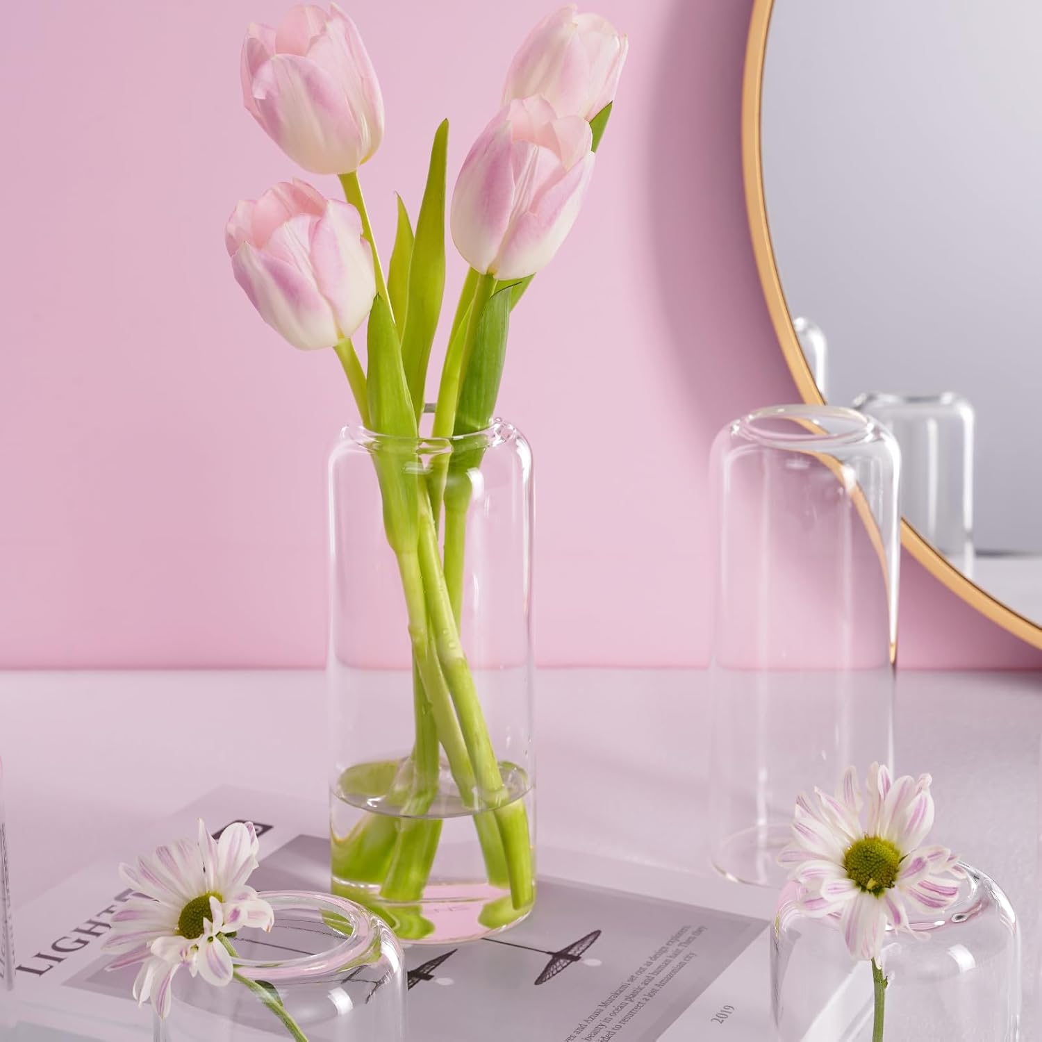 Modern Orange Vase — Set of 6 - View 9