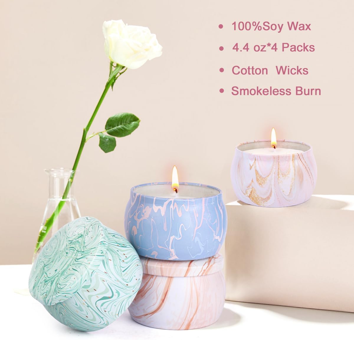 Scented Metal Candle Set - View 4