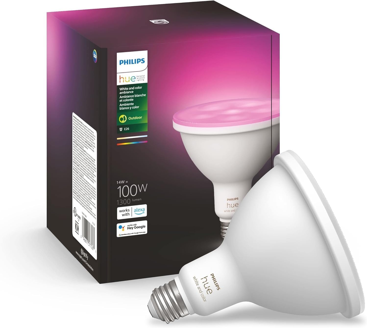 Smart White LED Bulb — White and Color Ambiance