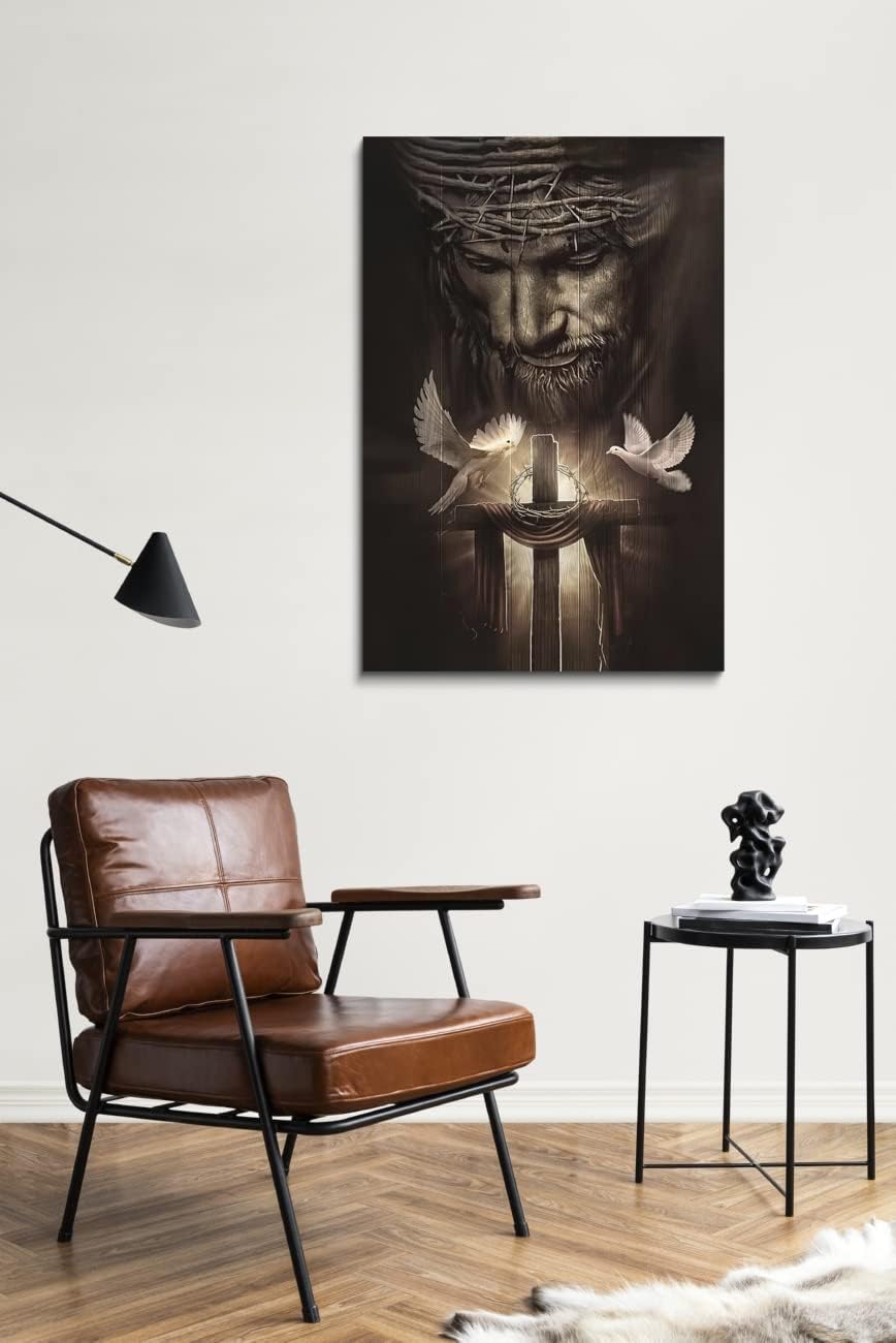 Black Canvas Wall Art — 28" - View 3