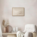 Framed Modern Beige Canvas Wall Art — 16" - View 2