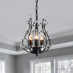 Vintage Luxe Black Chandelier — Black1