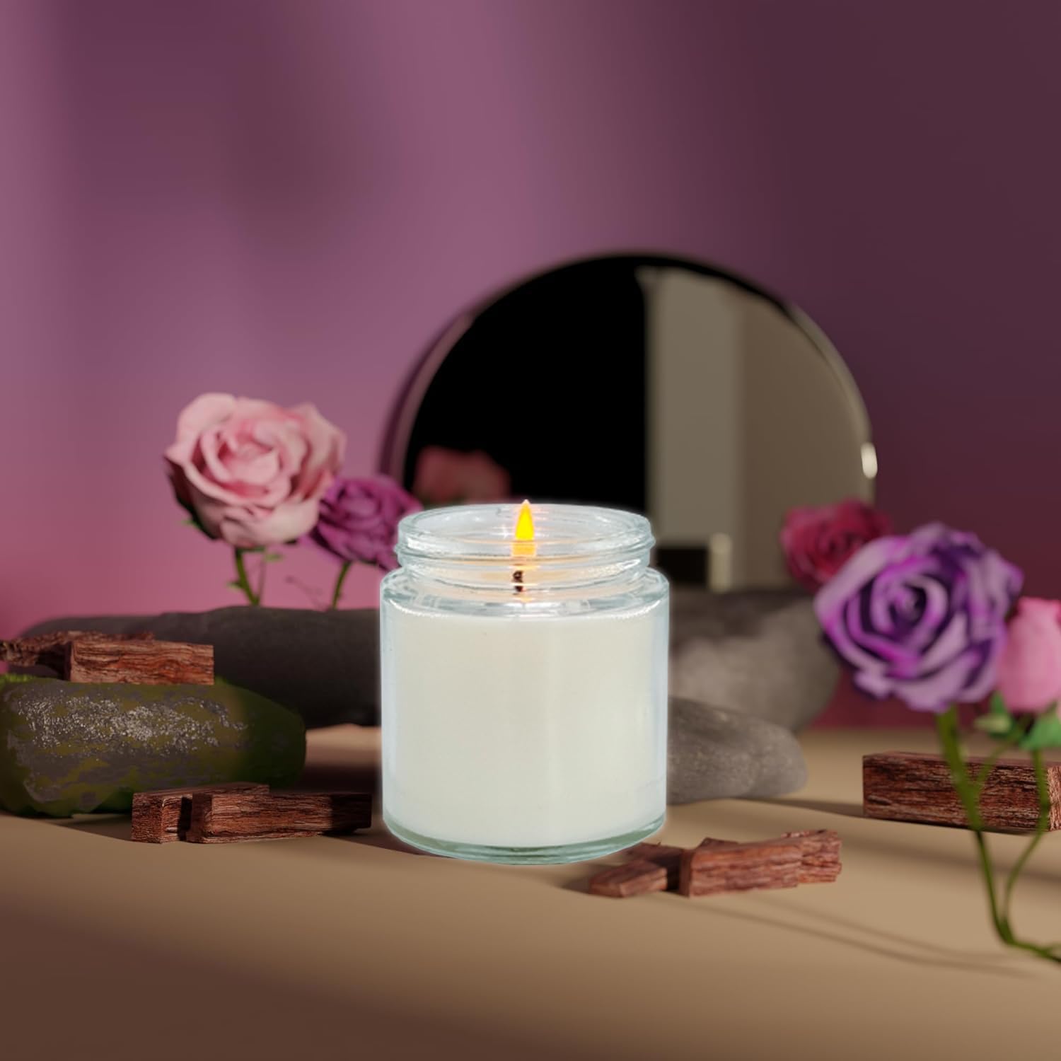 Soy Luxe Black Scented Candle - View 4