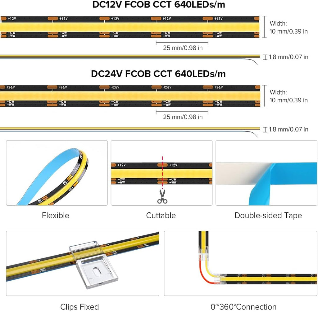 Dimmable Metal LED Strip Light — 2X16 - View 7