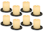 Black Pillar Candle — 3.8" — B-black-8