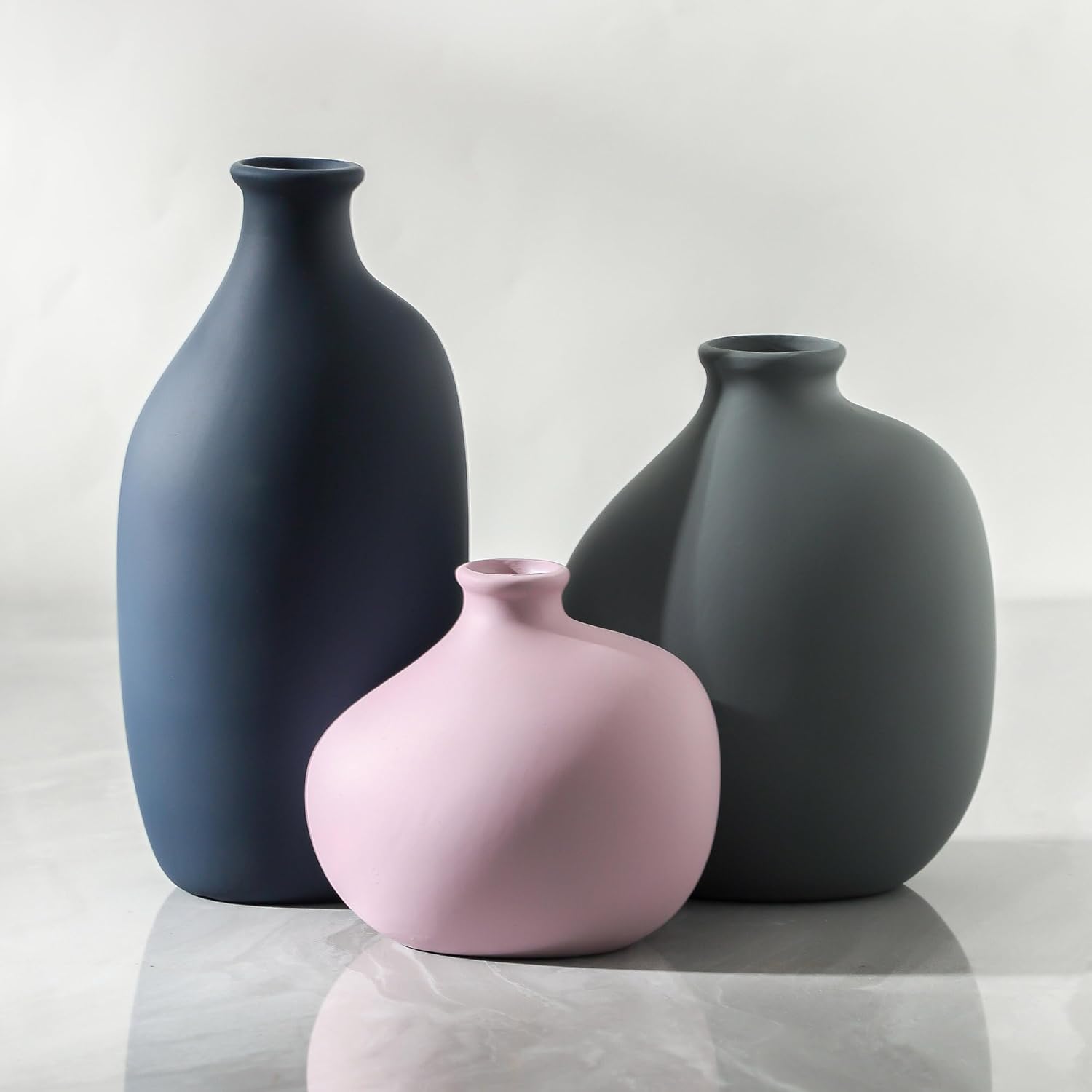Boho Ceramic Flower Vase — Set of 3 — 9099-2
