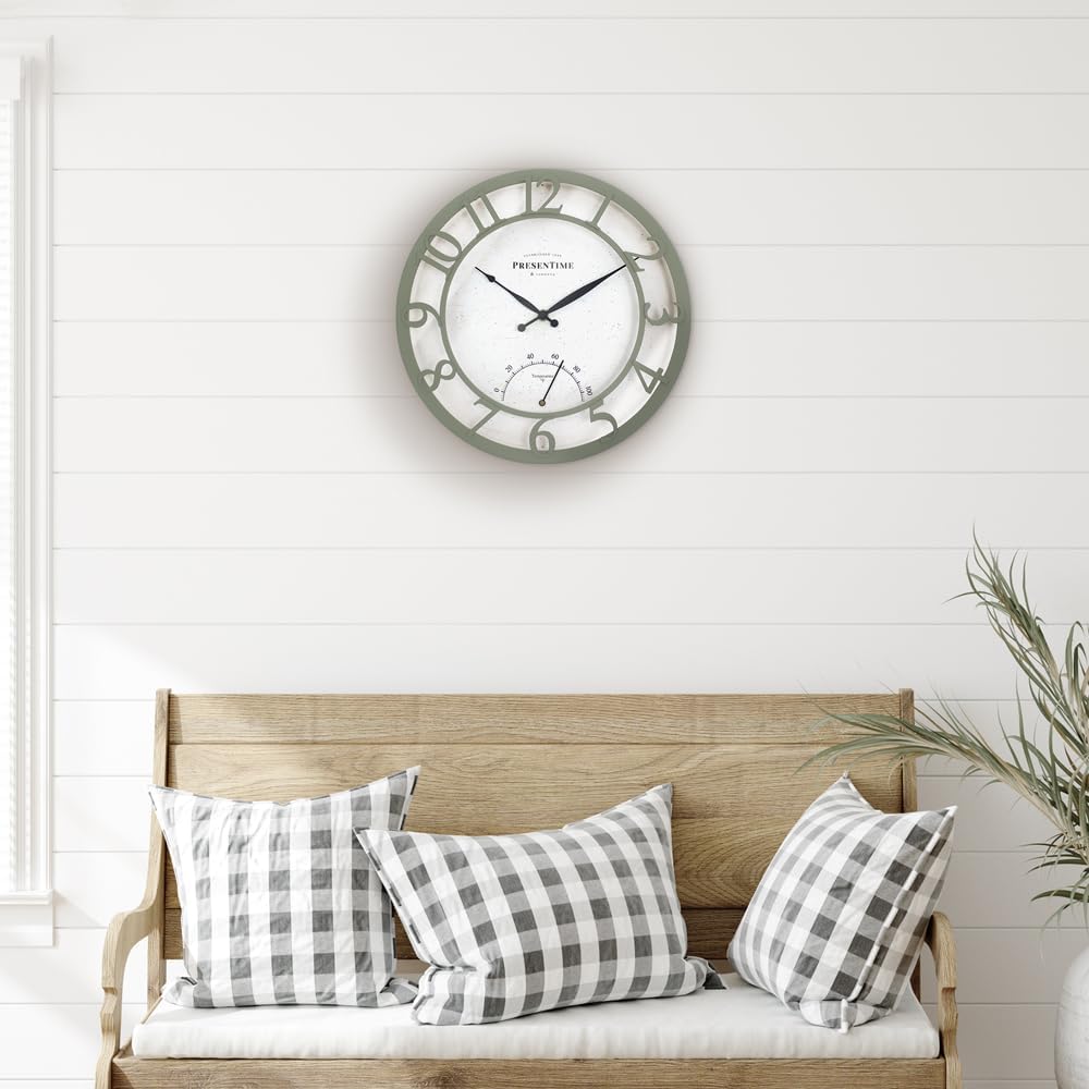 Farmhouse Gold Wall Clock — 13" - View 3