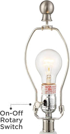 Oval Mid-Century Ceramic Table Lamp — 2" - View 7