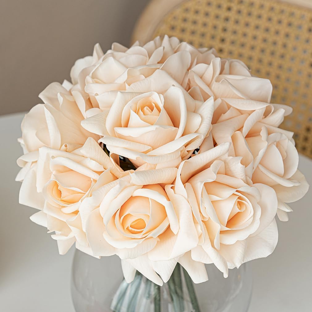 Gold Artificial Plant — Pink Champagne(not Include Vase)
