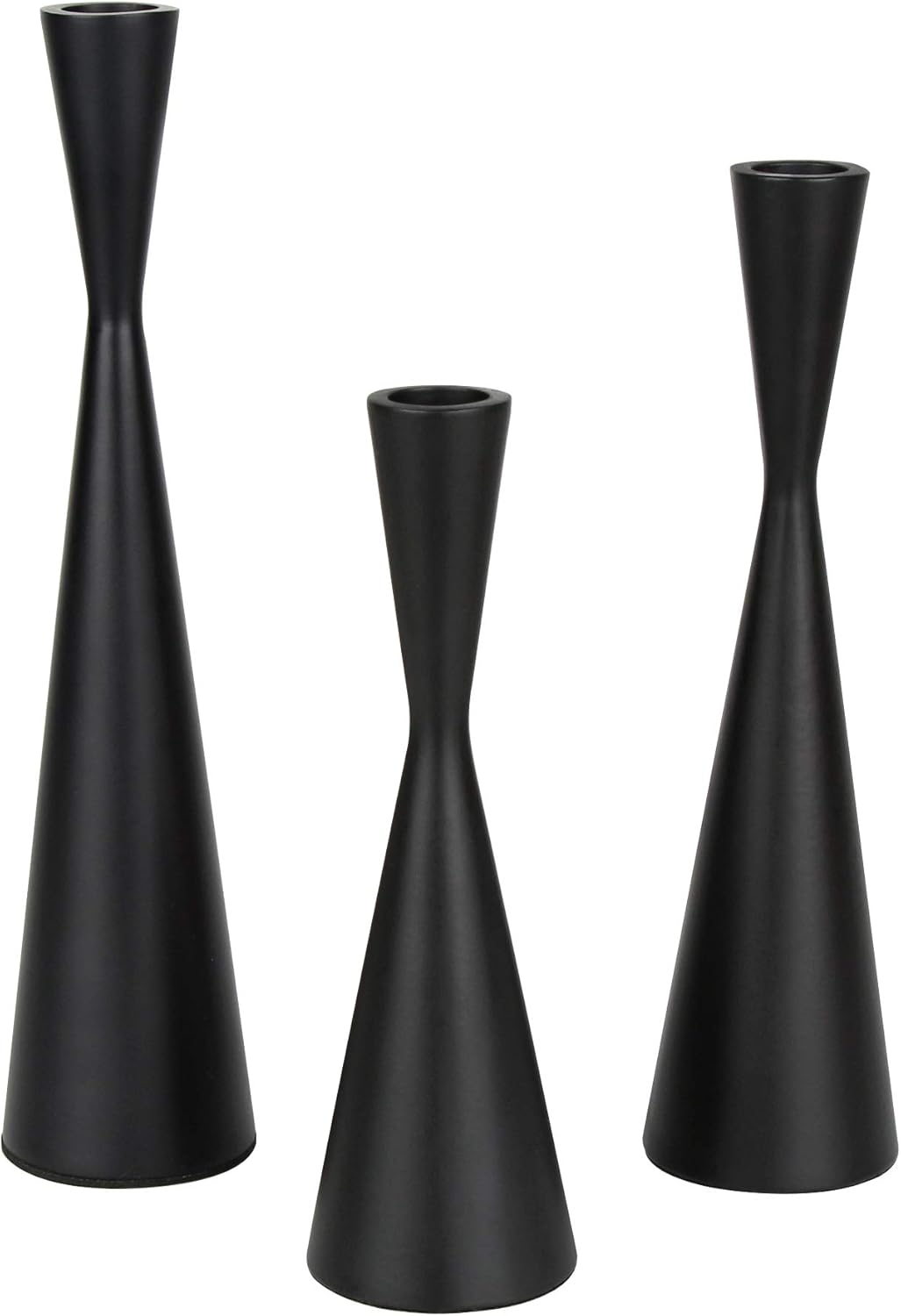 Luxe Black Candle — Set of 2 — Matte Black