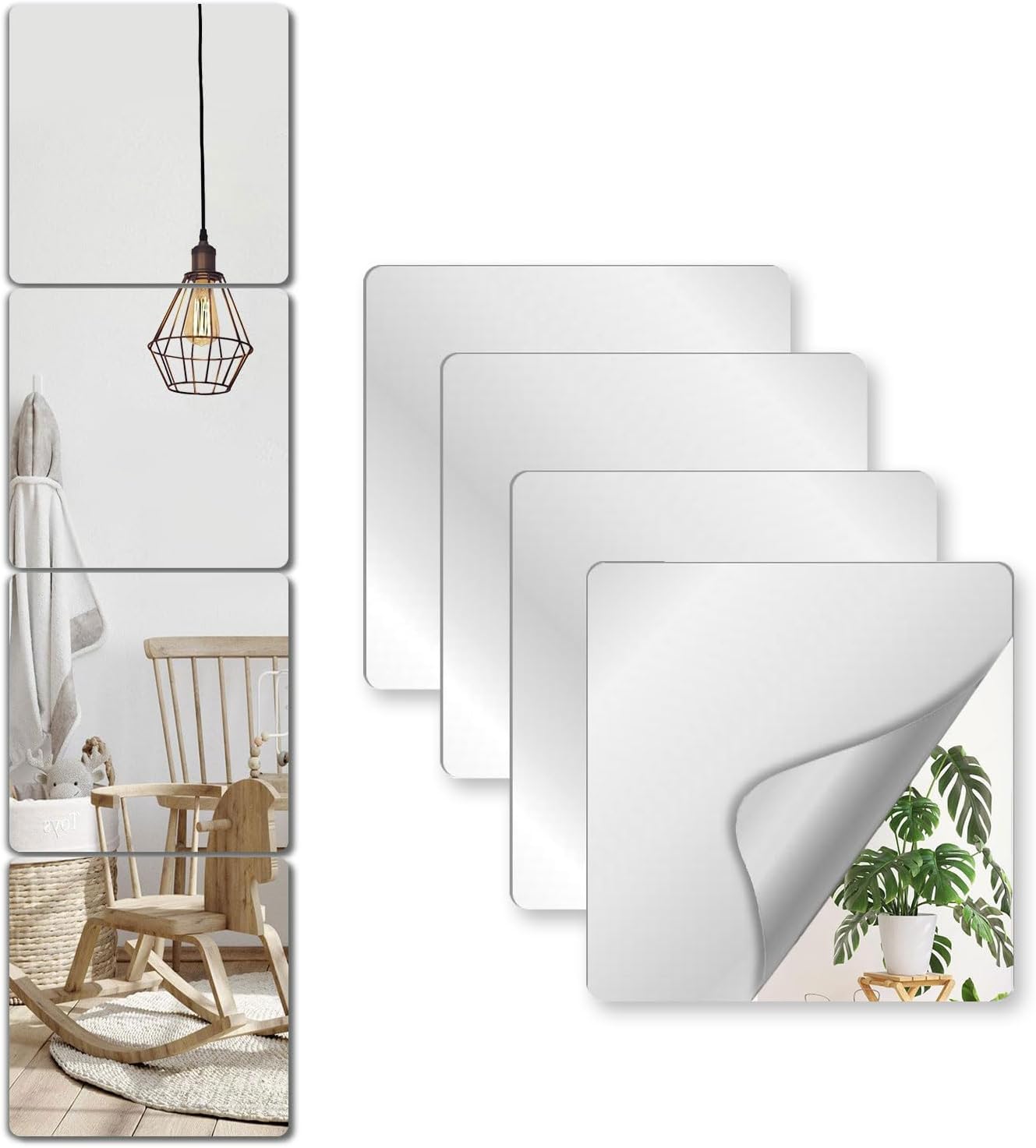 Mirror — 8" — 4 Pack(14"x12")