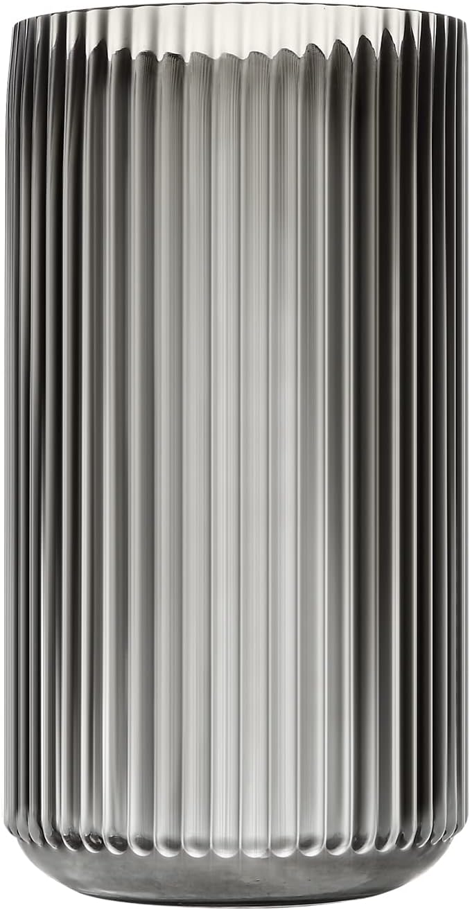 Farmhouse Brown Flower Vase — 9.8" — Gray
