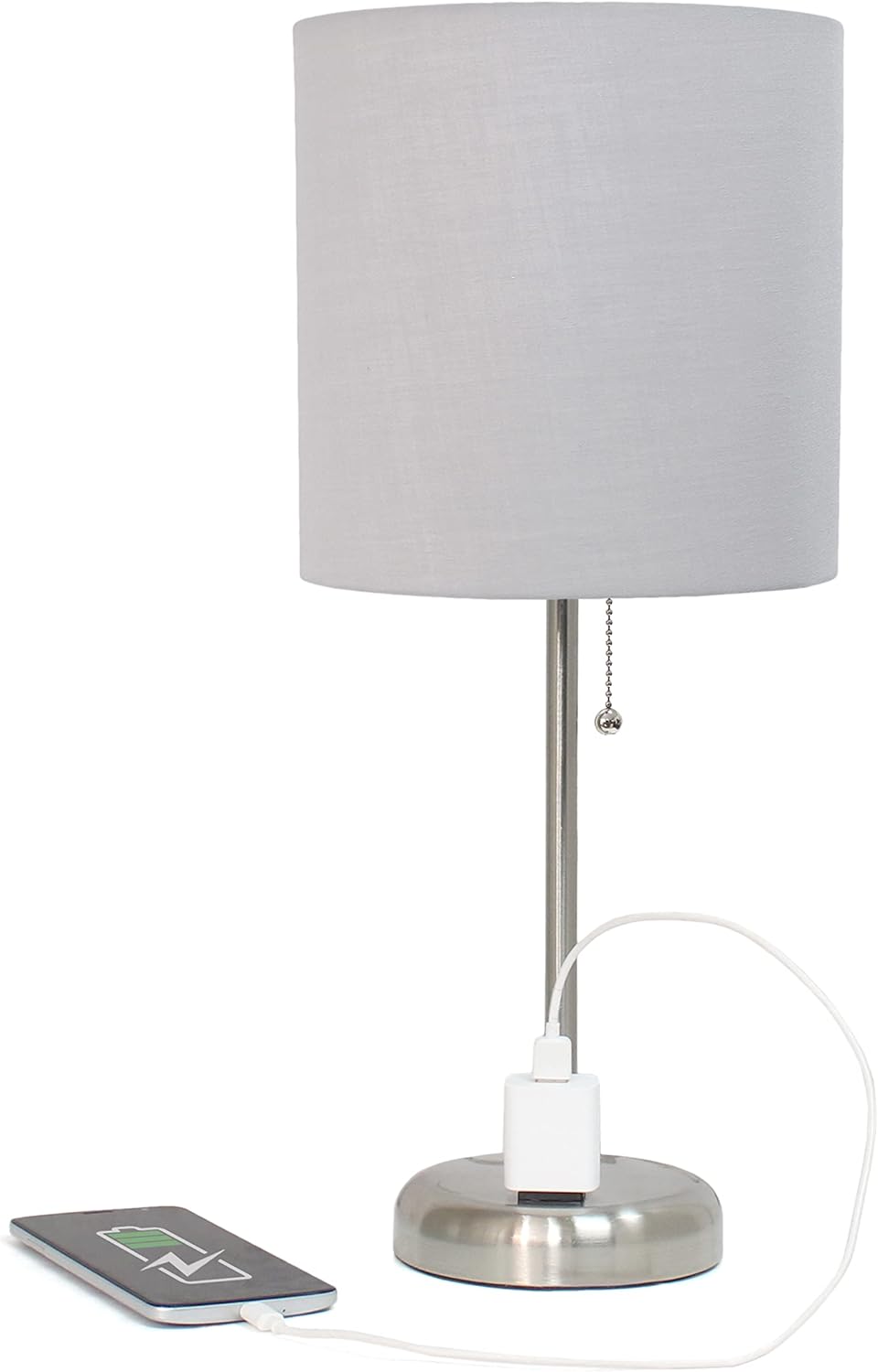 Blue Desk Lamp — Gray