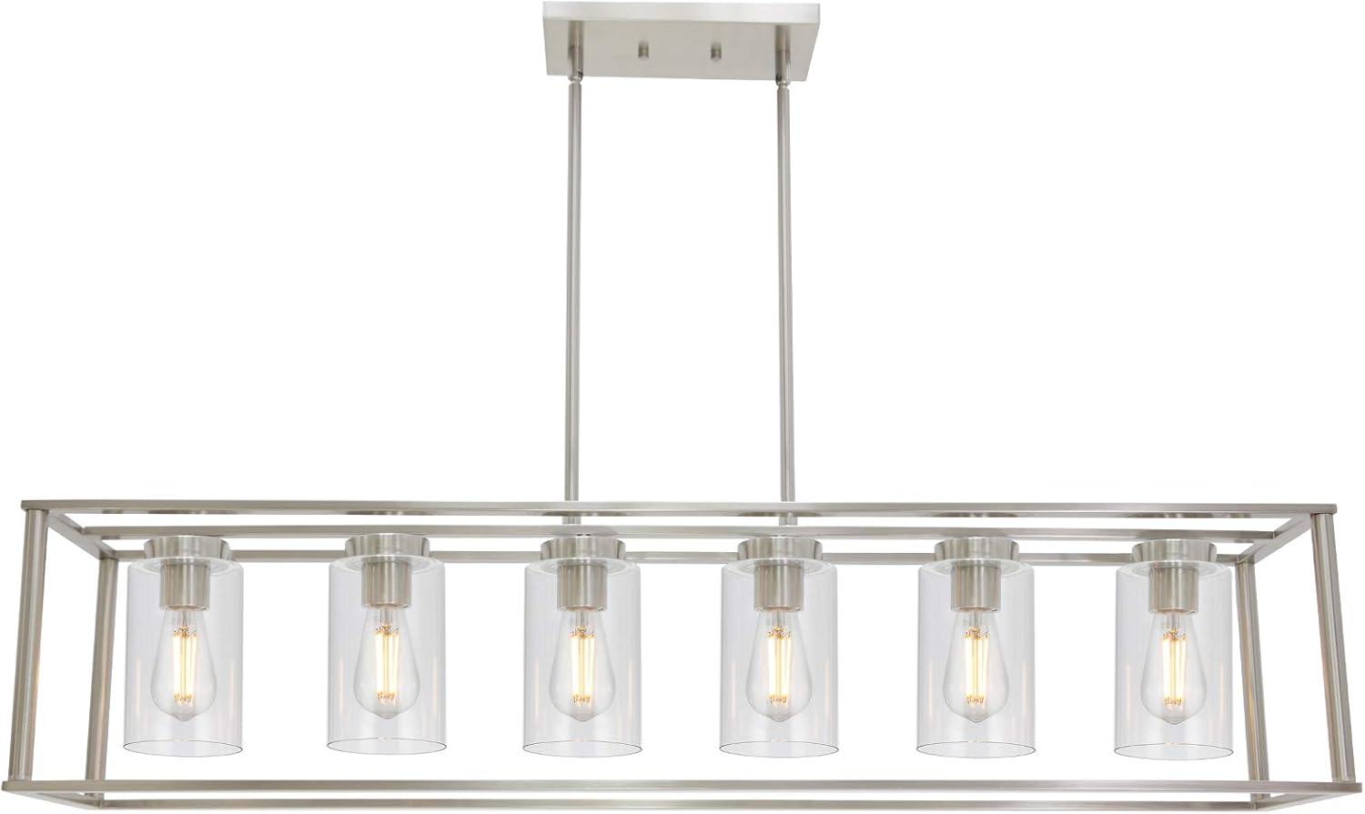 Farmhouse Black Chandelier — 6-Light — 6 Light