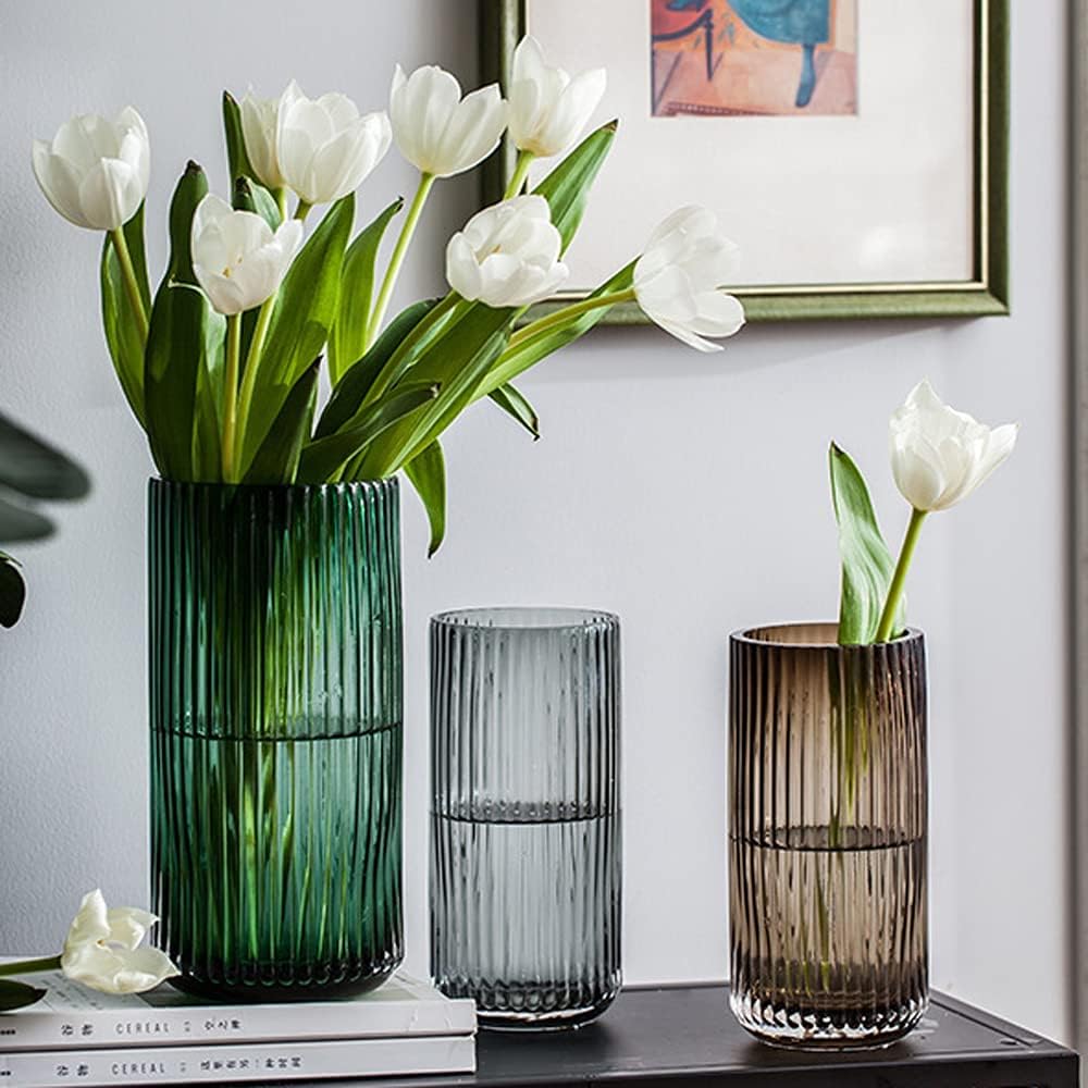Modern Brown Flower Vase — 7.5" - View 7