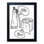 Framed Black Wall Decor — 10"