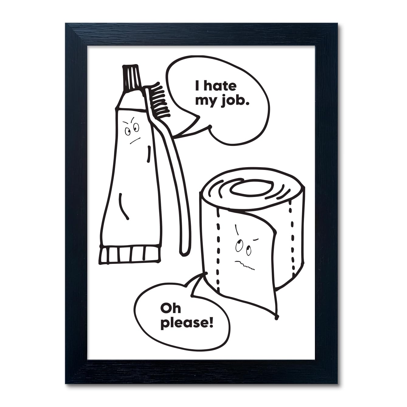 Framed Black Wall Decor — 10"